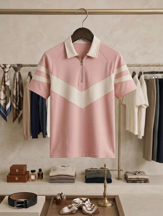 The Signature Chevron Half-Zip Polo