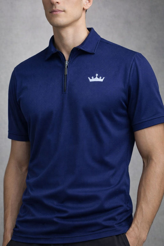 Premium Waffle Knit Zipper Shirt