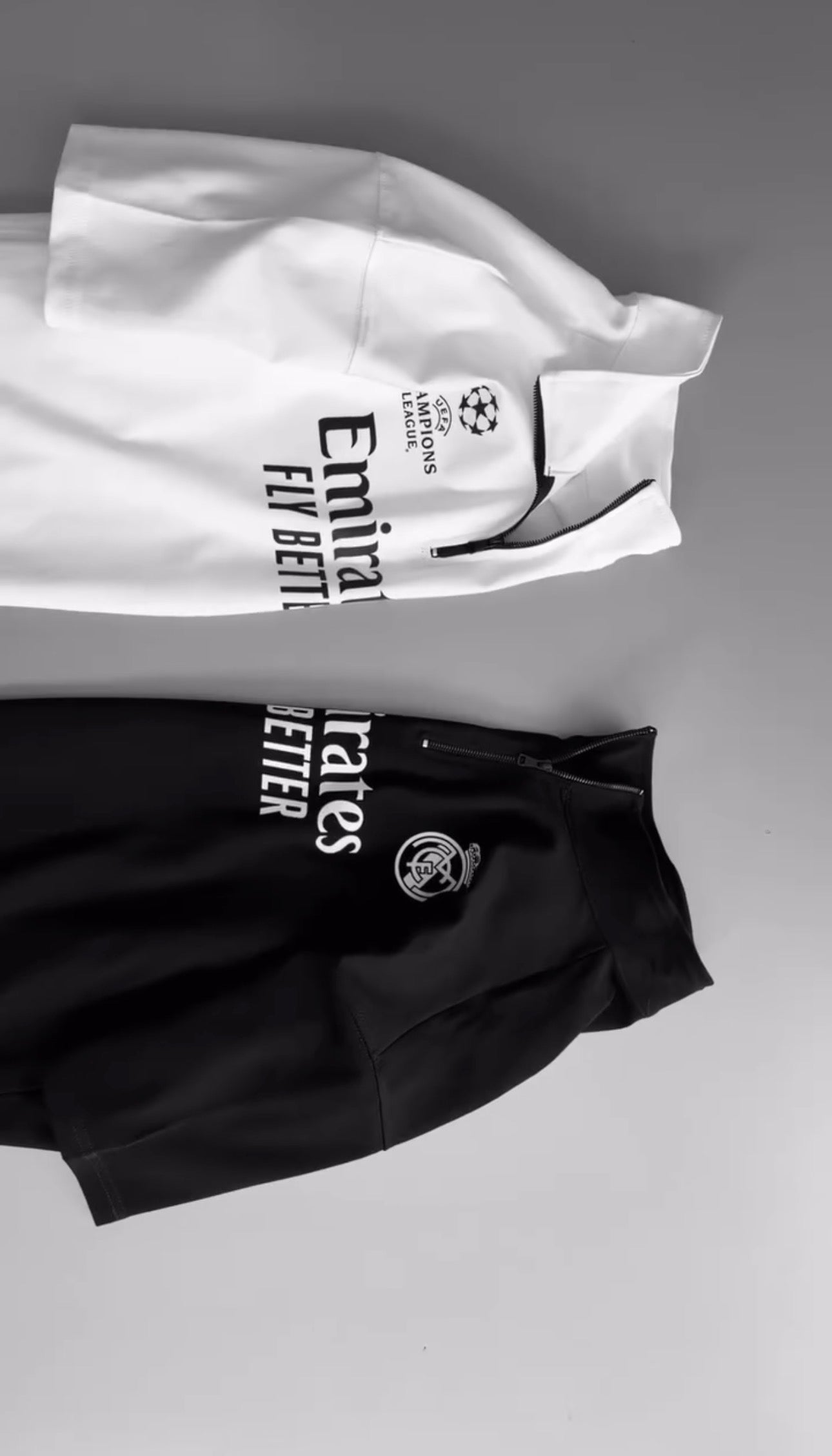 Real Madrid Black Training Kit – Shirt&Shorts Champions League Edition