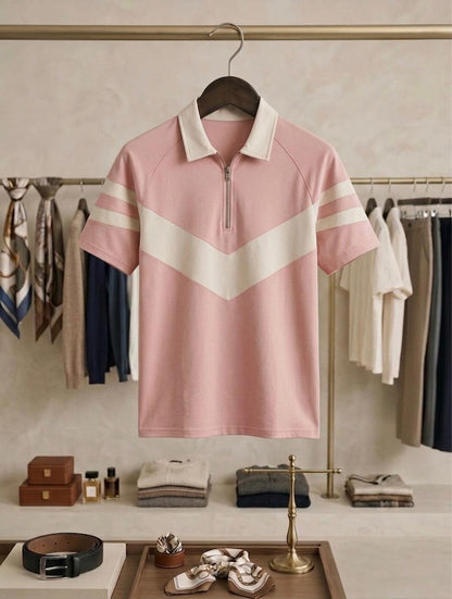 The Signature Chevron Half-Zip Polo